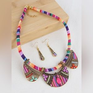 Bohemian necklace set